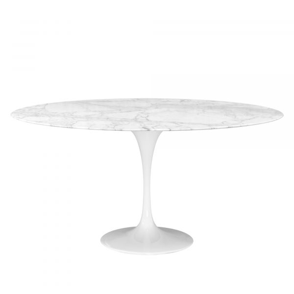  OVAL TABLE OR ROUND TABLE MARBLE STATUARIETTO